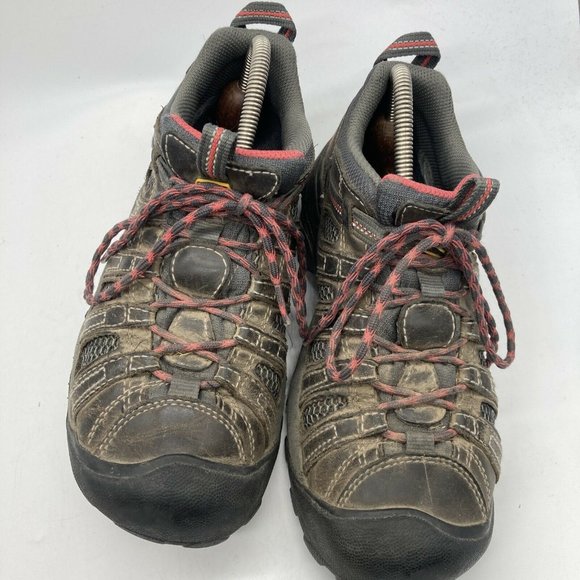 Keen Womens Hiking Oxford Leather Shoes Brown Size 8 - Picture 6 of 9